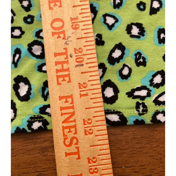 Ruby Rd. Women's XL Green Leopard Print Striped Detail Tunic Top - Picture 8 of 8